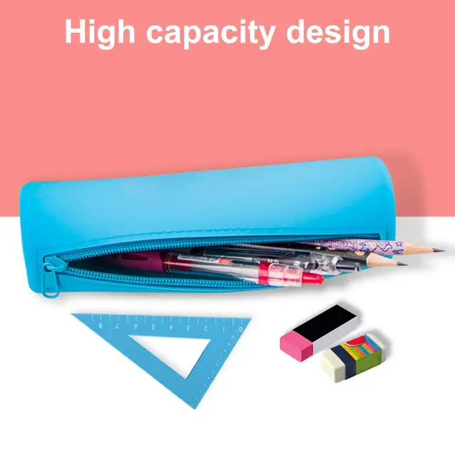 Astuccio per matite per studenti astuccio per matite in Silicone portatile  a prova di umidità per uso alimentare materiale scolastico estuches  escolares - AliExpress