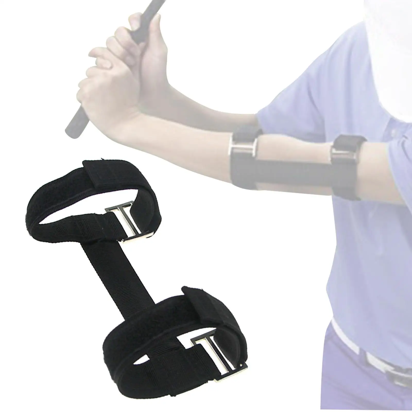 Golf Straight Arm Trainer Golf Training Belt Adjustable Arm Correction Training Belt for All Golfers Exercise Training