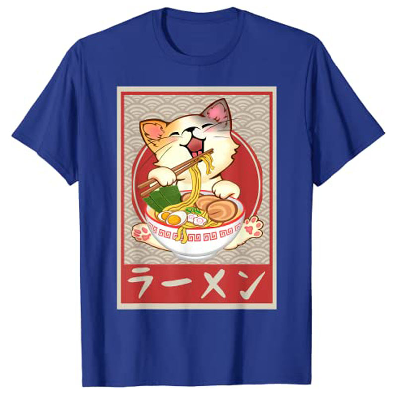 cat ramen bowl shirt