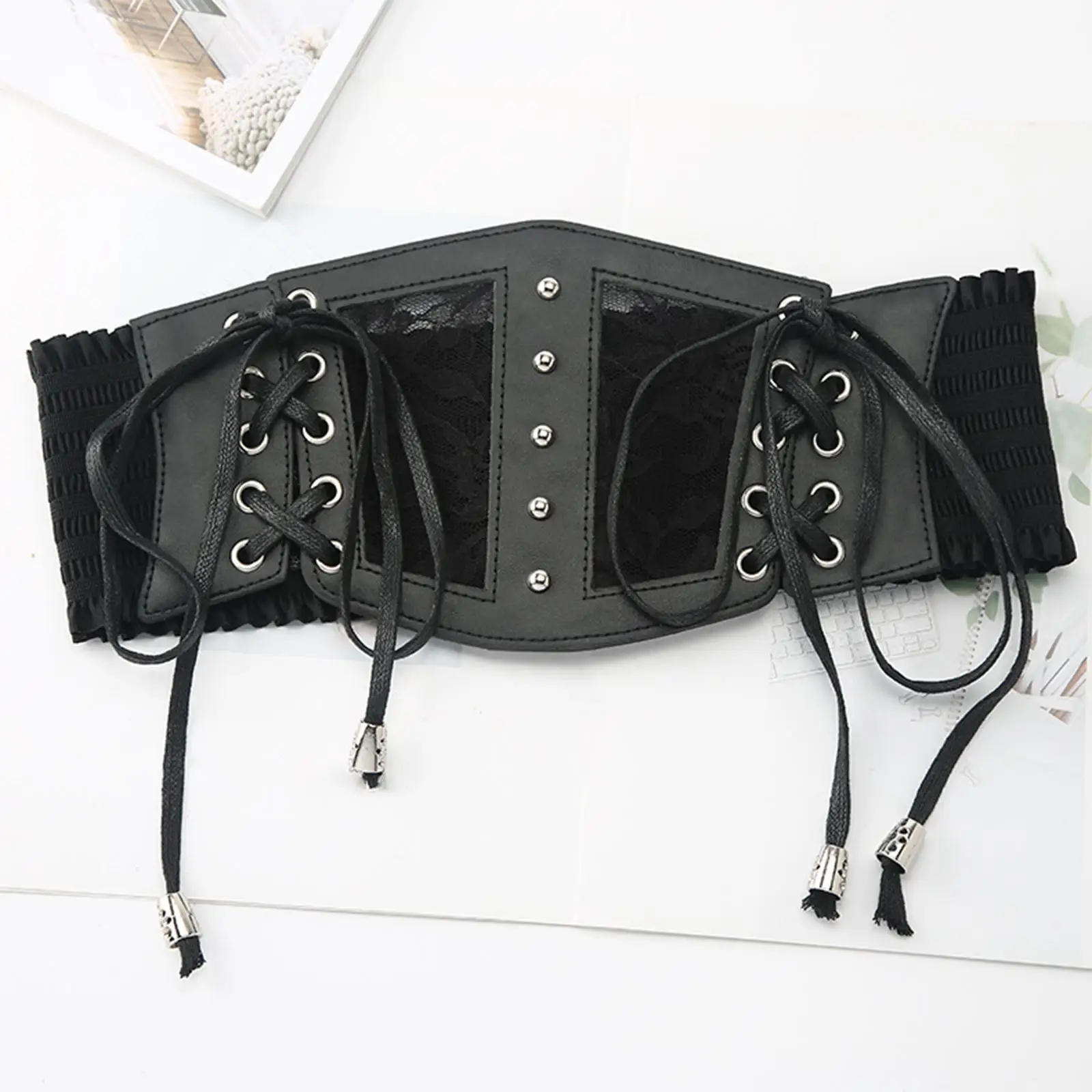 Belts For Women Dresses Waist Corset Wide PU Leather Slimming Body Belts for Women Elastic Waist Belt Costume Party Wedding