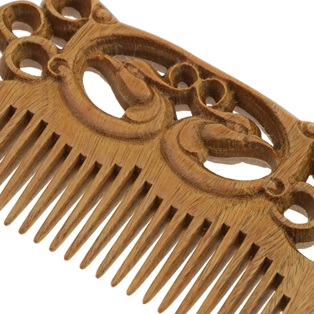 2X Handmade Natural Comb Fine Tooth Hair Comb Beard/Hair Care