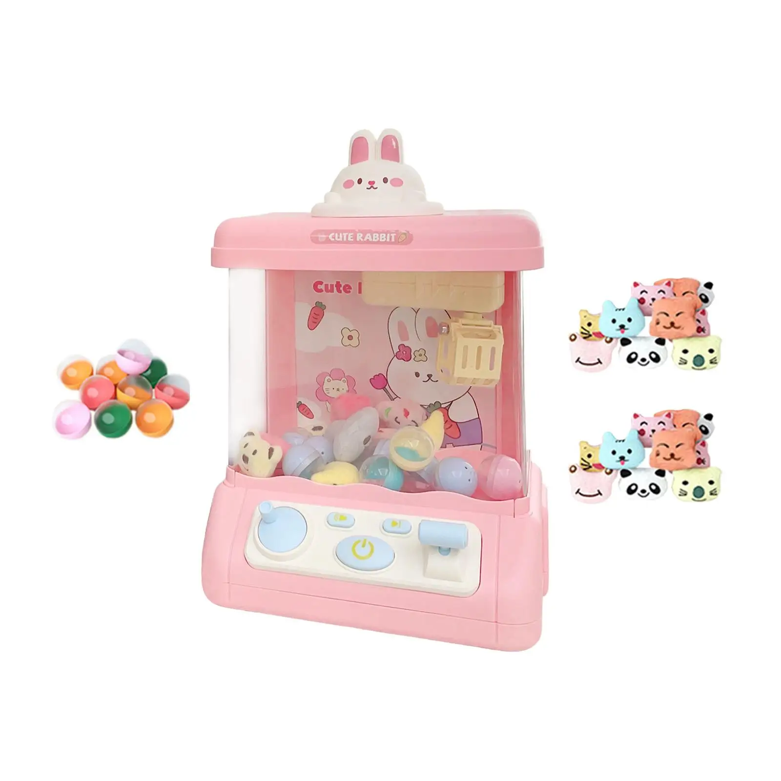 Claw Machine Toy Grabber Dispenser Arcade Game Mini Intelligent System Catching Doll Machine Crane Machines for Birthday Gifts