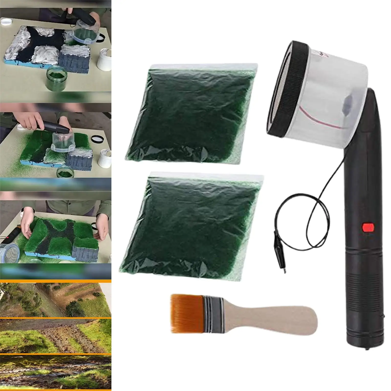 Static Grass Applicator Hobby Accessories for Street Building DIY Project
