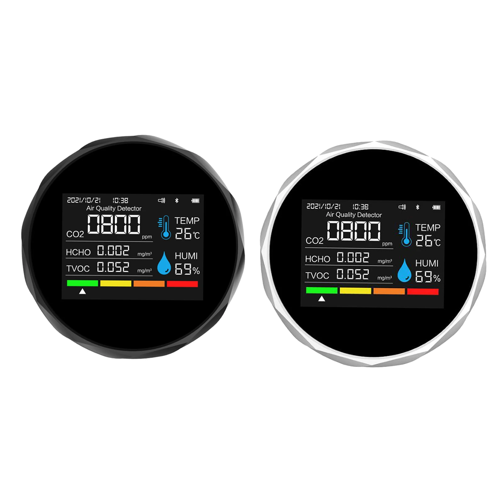  , Temperature and Relative Humidity , Carbon Dioxide Monitor, 4000ppm   , USB Rechargeable
