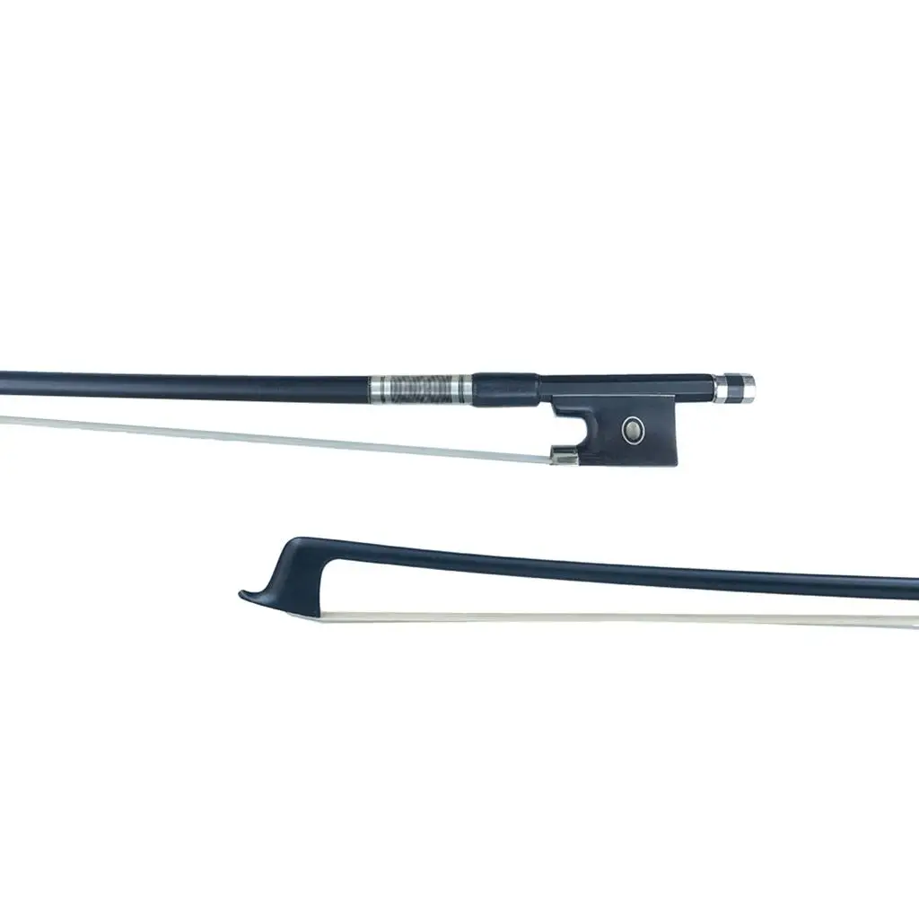 Exquisite Carbon Fiber Bow Black for 4/4 Violin Lightweight 74.5cm/29.33``