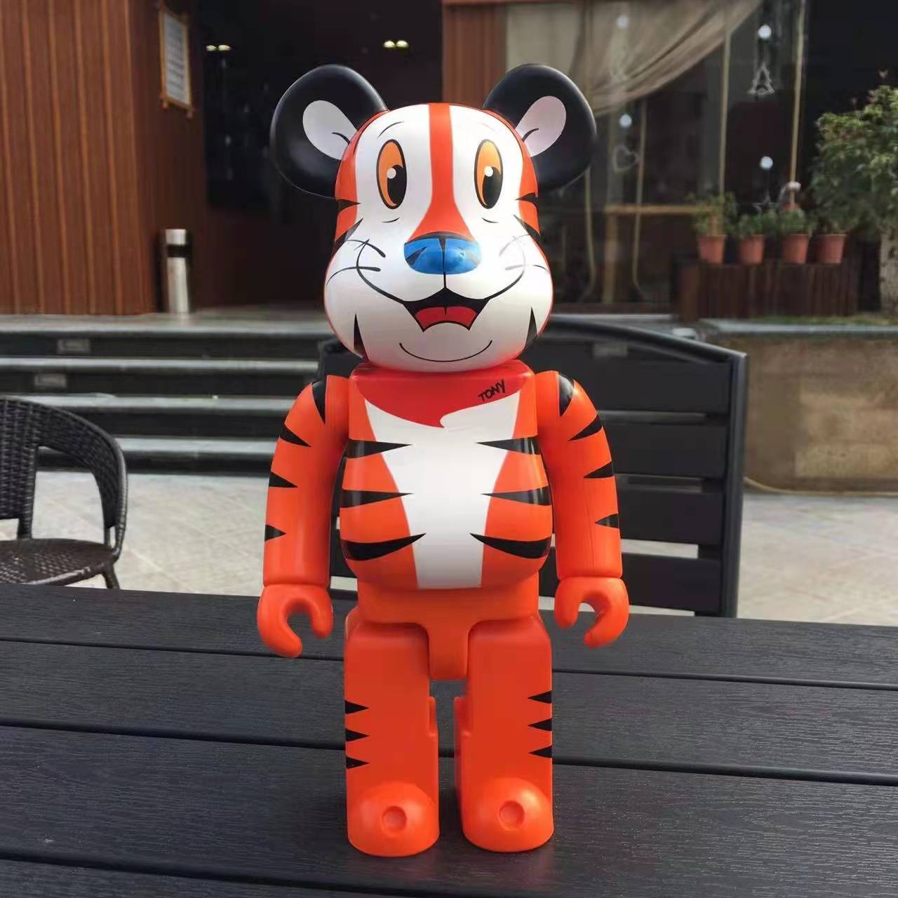 28 см, Bearbrick, тигр, Тони, год Тигра, искусственная кукла, шарнирное  кольцо, строительный блок, медведь, игрушка из АБС-пластика 400%