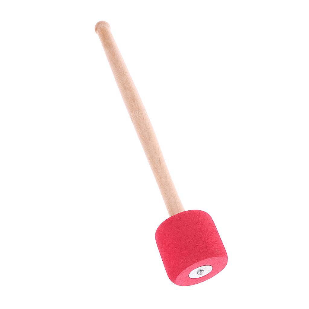 Foam Concert Bass Drum Mallet Drumstick with Wood Handle for Musical Percussion Instrument