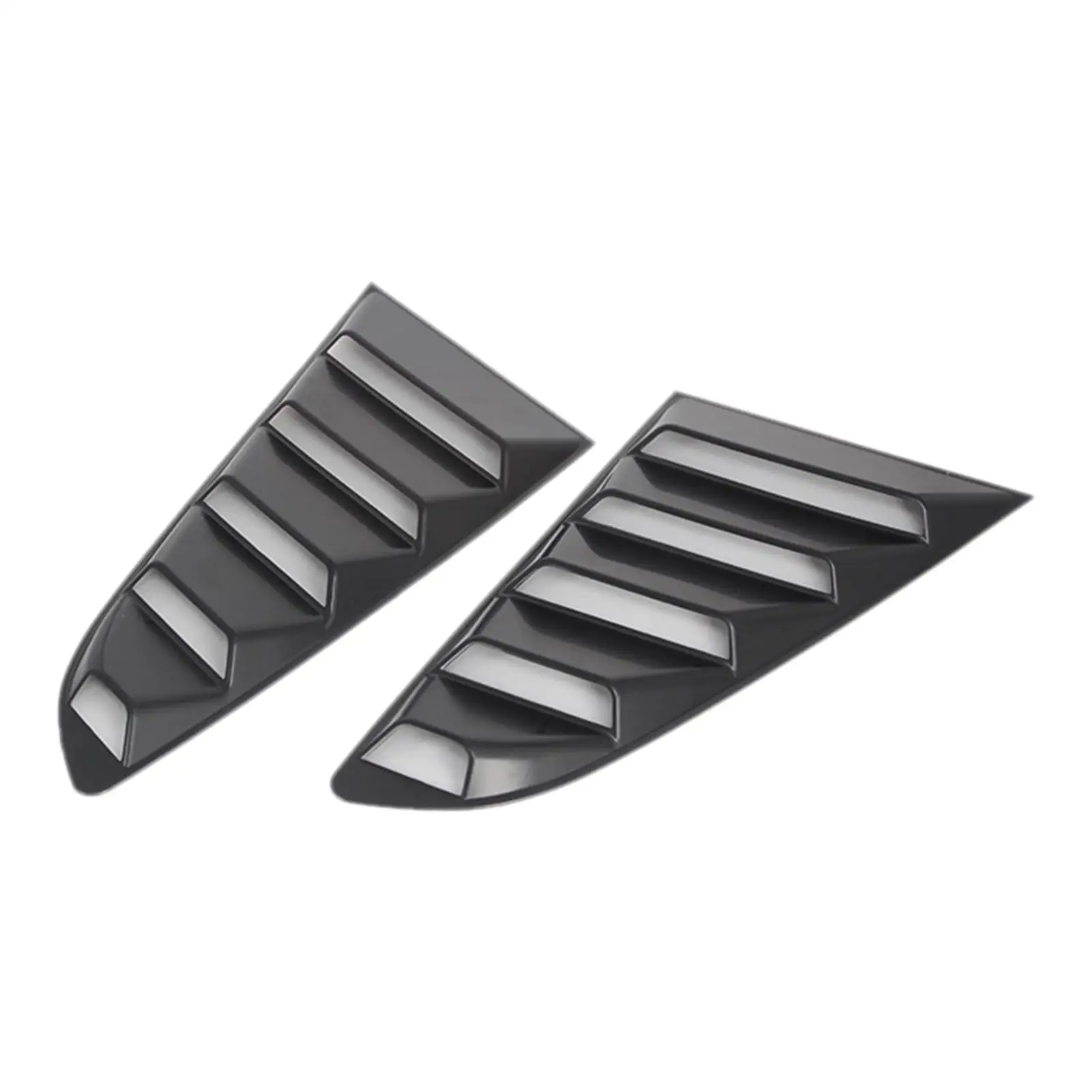 1 Pair Rear Side Window Louvers Spoiler Panel Cover For Ford Mustang 15-21 Car Accessories Replacement