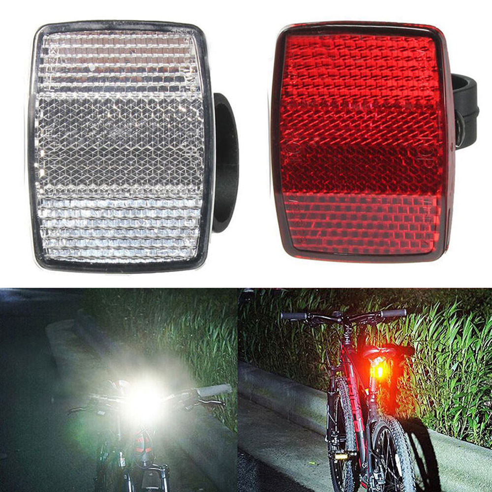 red bicycle reflector