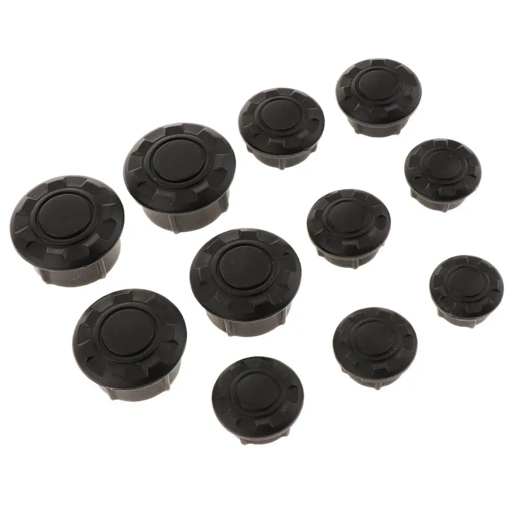 Black Engine  Perforated Cover s Sealing Plug for
