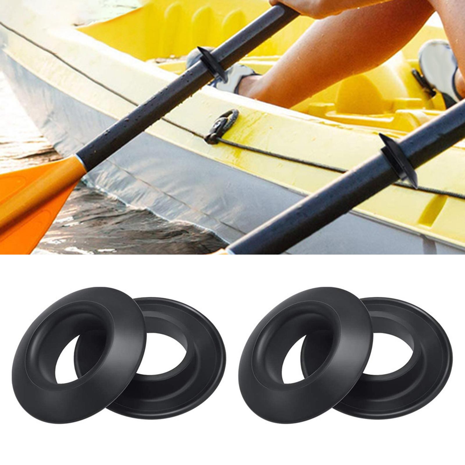 4x Universal Kayak Drip Rings PVC Splash Guards Durable Fit for Canoe Rafting Paddles Shaft Paddle Accessories Replacement