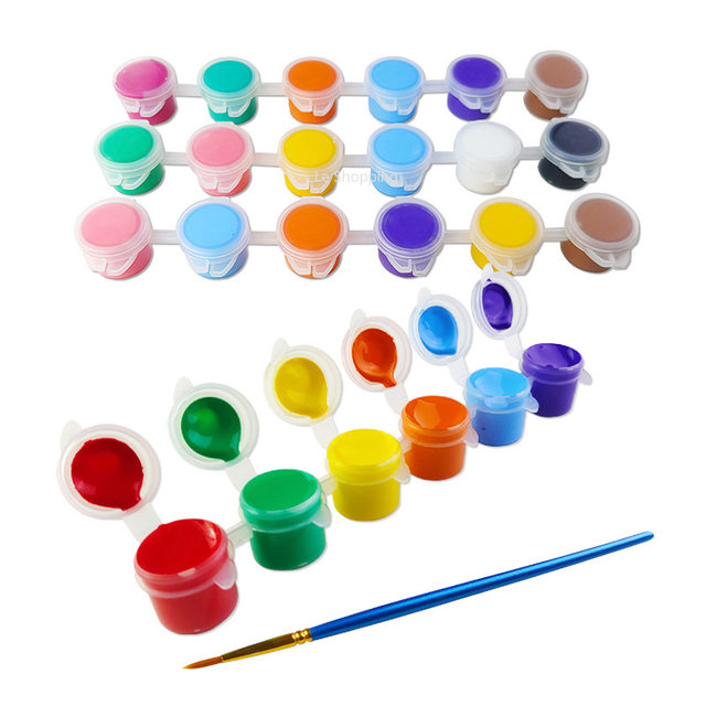 Acrylic Paint Strip Kindergarten Children Watercolor Painting 12