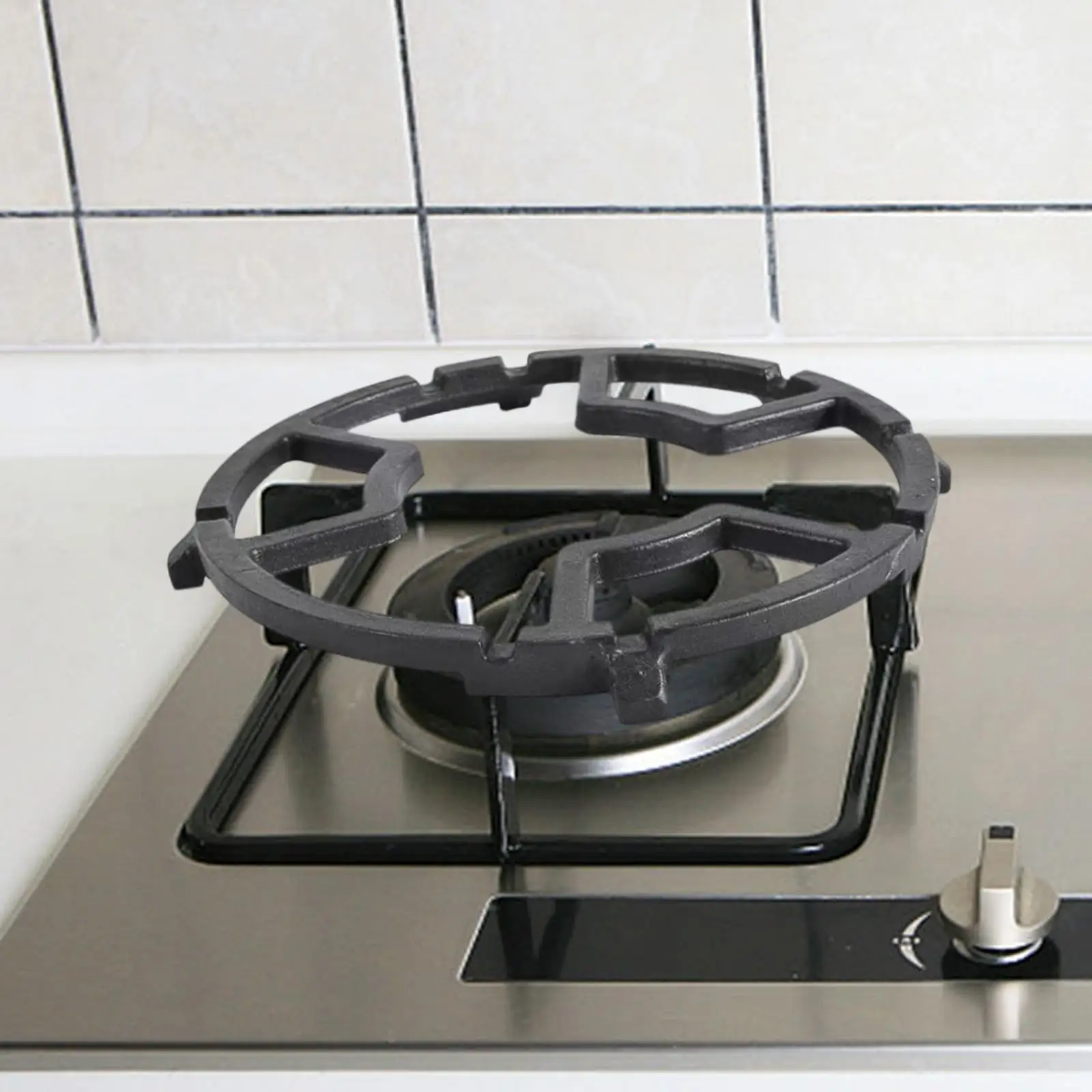 Gas Rings Reducer Trivets Top Wok Rack Rings Durable Wok Stand Rack for Camping Tea Kettles Restaurant Kitchen Sauce Pans