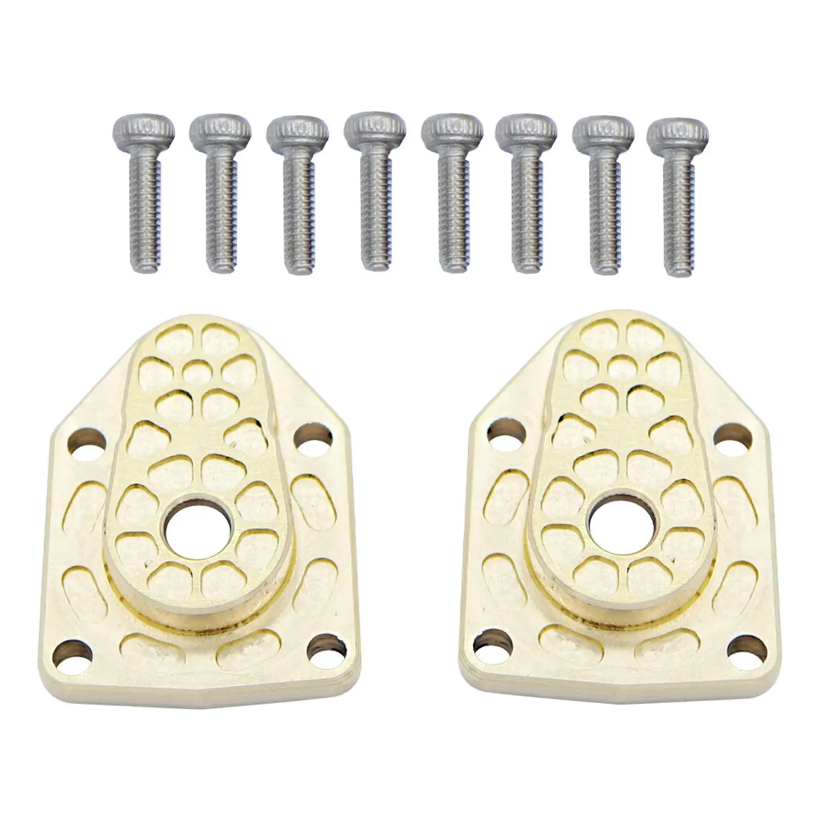 2x Housing Cover RC Brass upgrage Cover for 1/18 RC Crawler Car DIY Modified