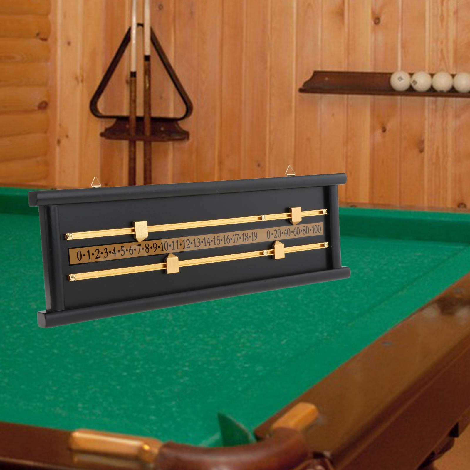 Shuffleboard Scoreboard Snooker Billiard Score Board Score Keeper Wood with Hanging Hole for Snooker Game Supplies Player