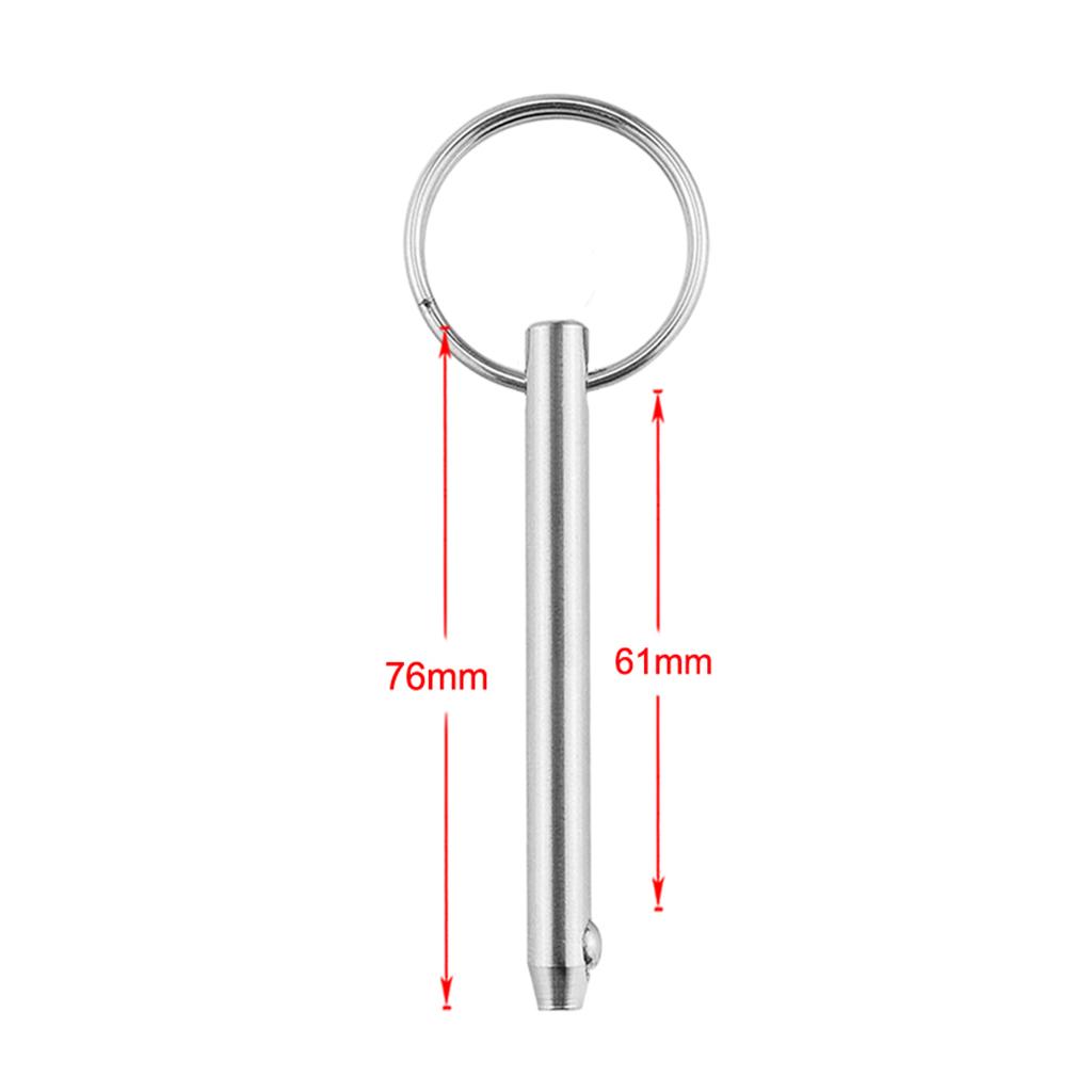 2 Socket Pinball Lock Boat Bimini Top Deck Hinge Fitting 5x76mm