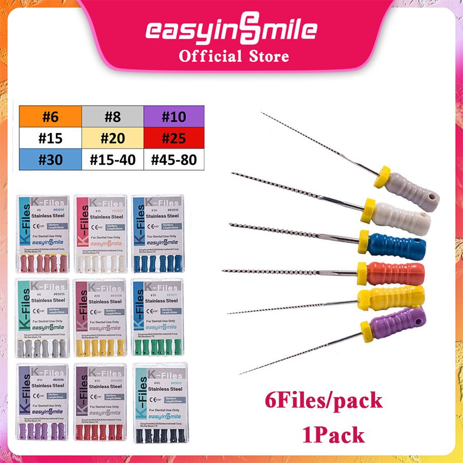 Best of 1Pack EASYINSMILE Dental Hand Use K-Files Stainless Steel Endodontic Root Canal Files 25mm Dental Lab Instruments Dentist Tools Reviews & Tips