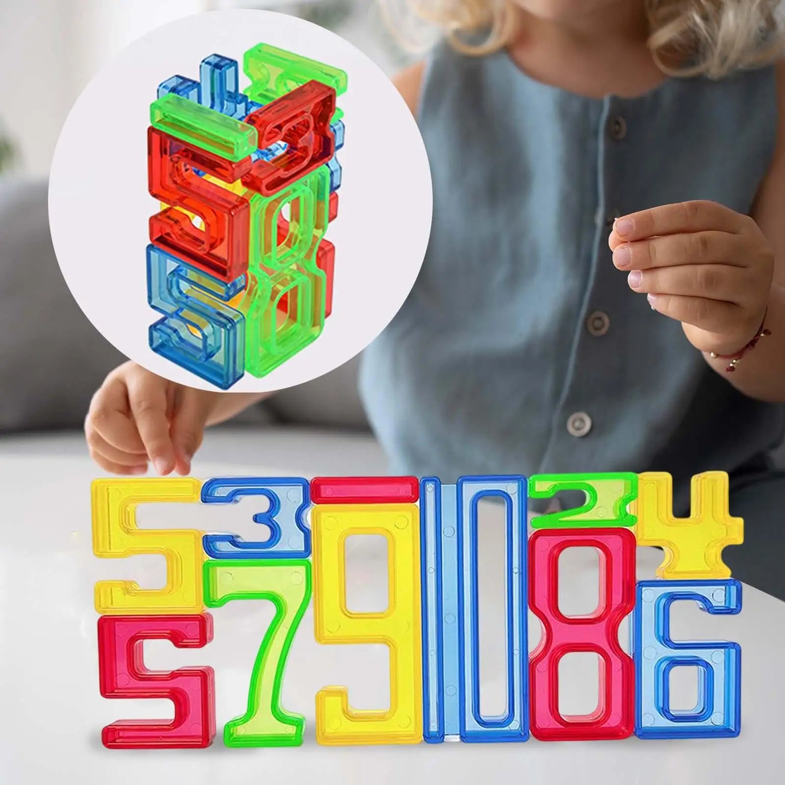 Number Building Blocks Math Digital Toys Manipulatives Memory math for Games