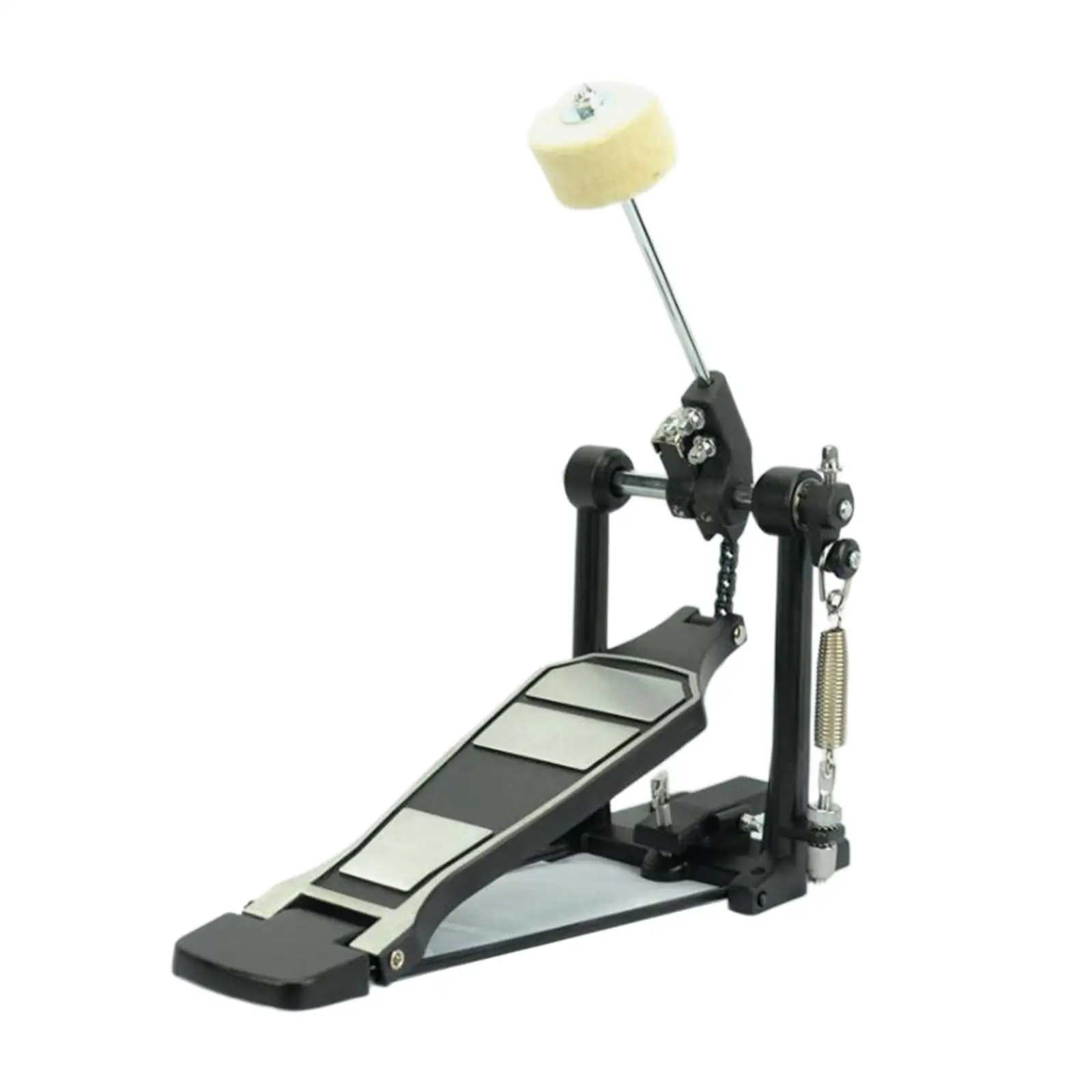 Bass Drum Pedal Drum Practice Instrument Accessories for Beginner, Pro Drummers Chain Drive Drum Step Drum Foot Pedal Beater