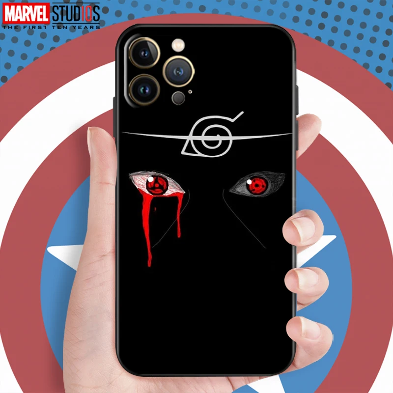 iphone xr card case Naruto Akatsuki Uchiha Itachi For Apple iPhone 13 12 11 Pro 12 13 Mini X XR XS Max SE 5 6 6s 7 8 Plus Phone Case TPU cases for iphone xr