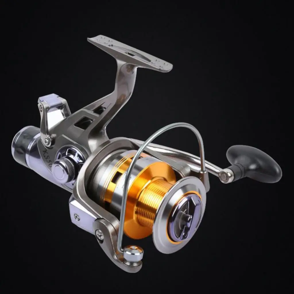 Fishing Reels - 8+1 BB, Light and Smooth  Reels with Dual Brake System , Powerful Brass Gear, Saltwater and Freshwater Fishing