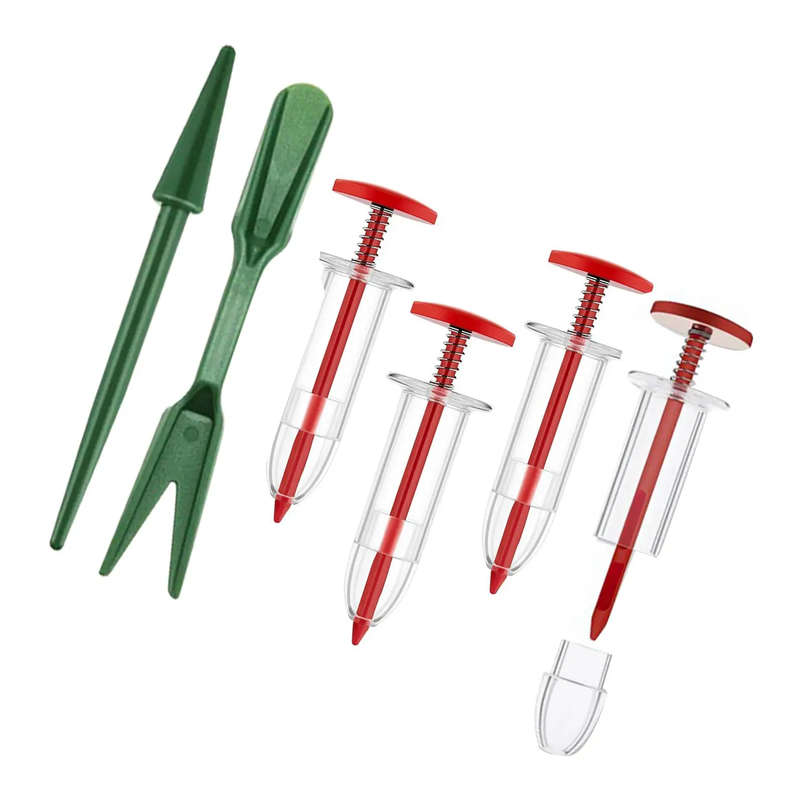 Handheld Seeds Dispenser Garden Seeder with Transplanting Tools Garden Seed