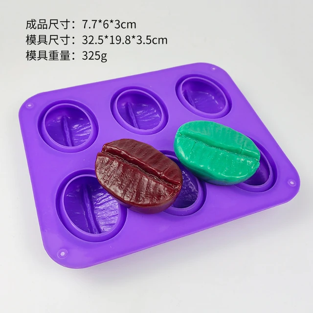 Silicone Mold for Chocolate Cake Candy Making.Coffee Bean Shape Ice Cube  Tray Lip Soap Biscuit Baking Tools Wax Melt Making
