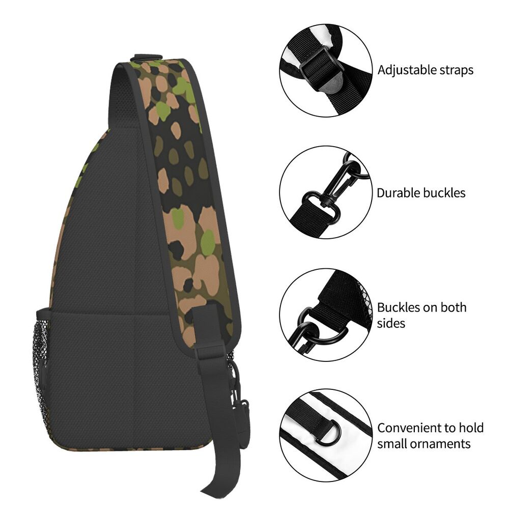 SmallChest Bag Camo Exército Ombro Mochila Daypack