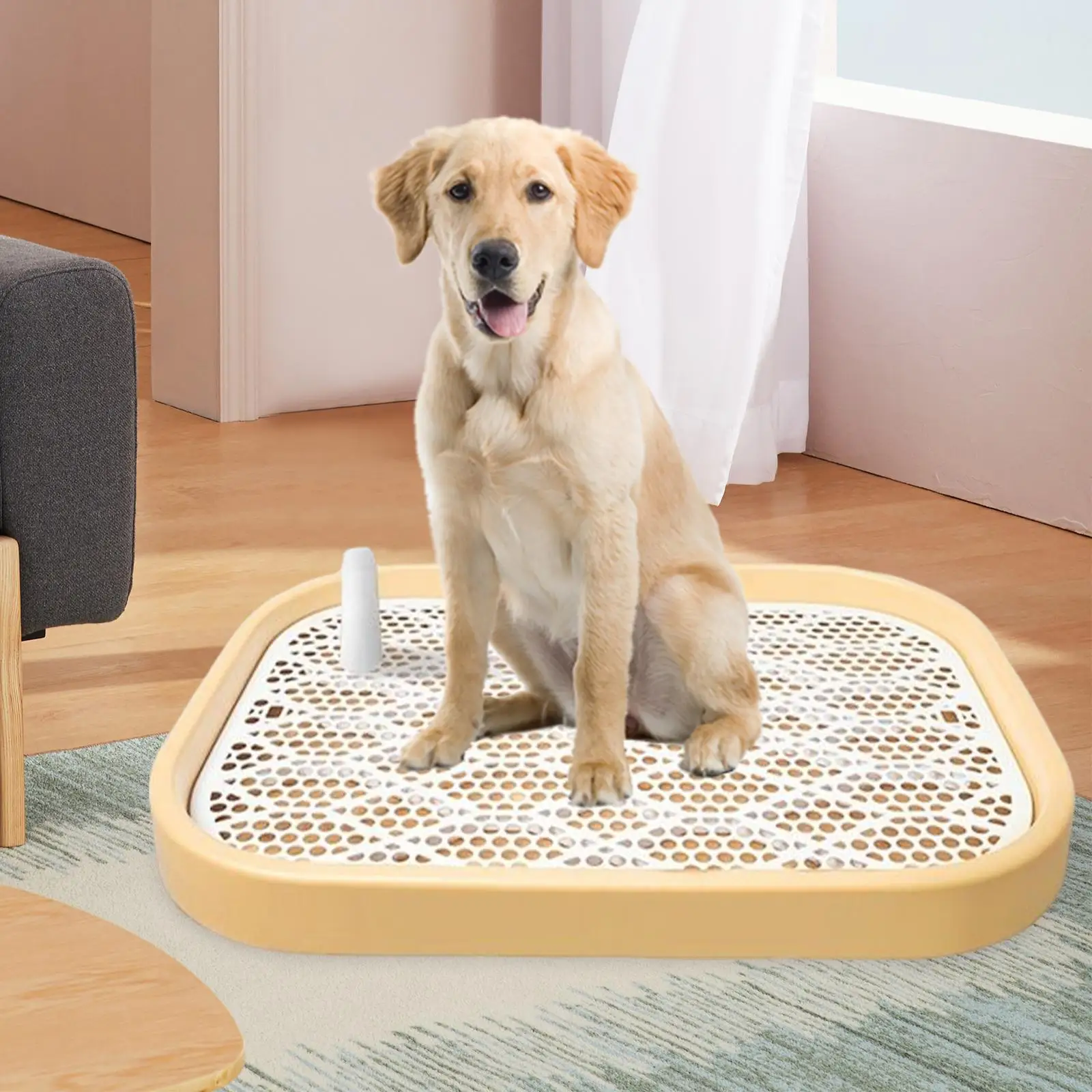 Dog Toilet Puppy Training Potty Tray Detachable Dog Potty Pan Outdoor Dog Potty