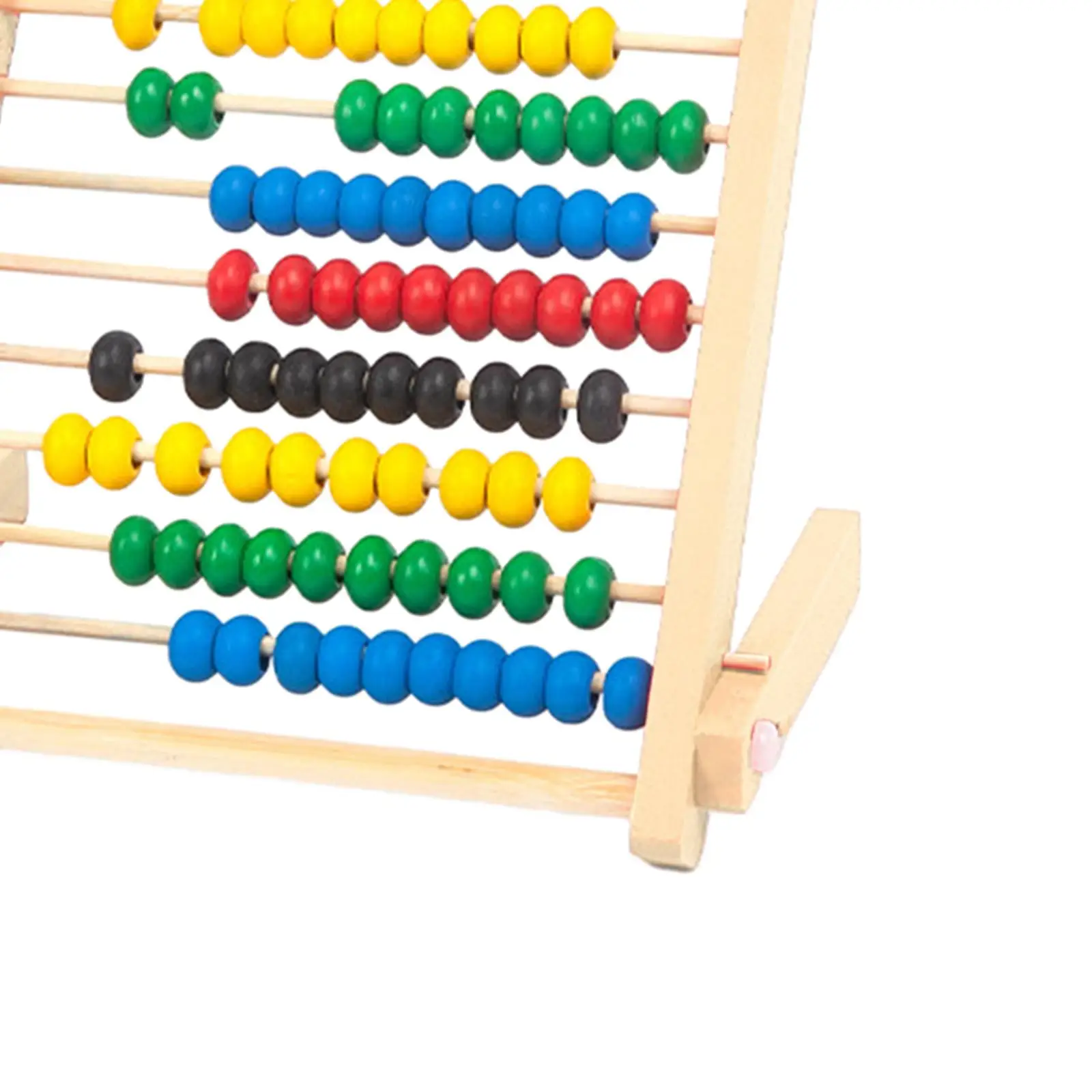 Addition and Subtraction Kids Boys Girls 10 Row Wooden Counting Frame Abacus