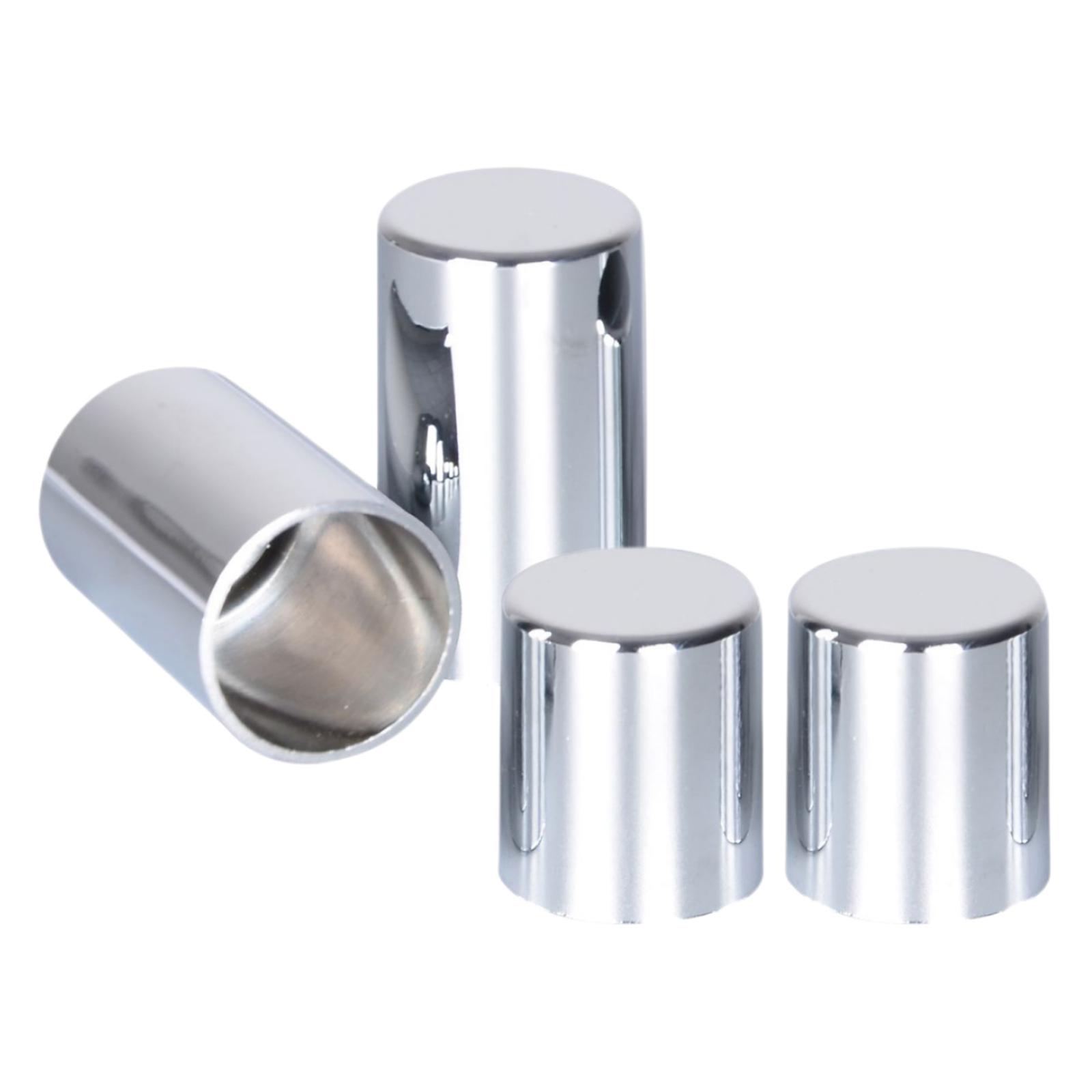 4x Chrome Docking Hardware Covers Aluminum Alloy Decoration Moto Accessory Fit for Harley Street Glide 2009-2021