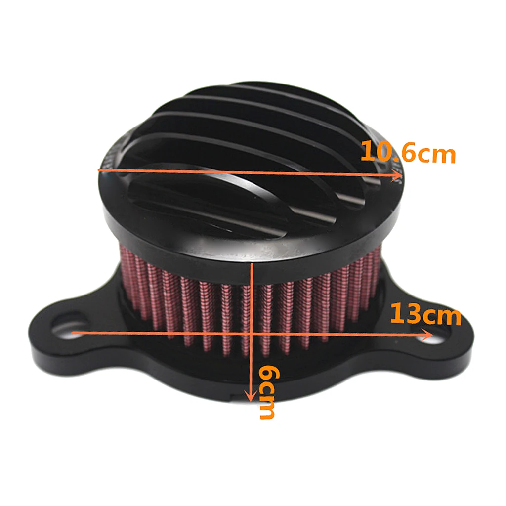 Retro Motorcycle Air Filter Fences for XL883 /1200 X48 Black