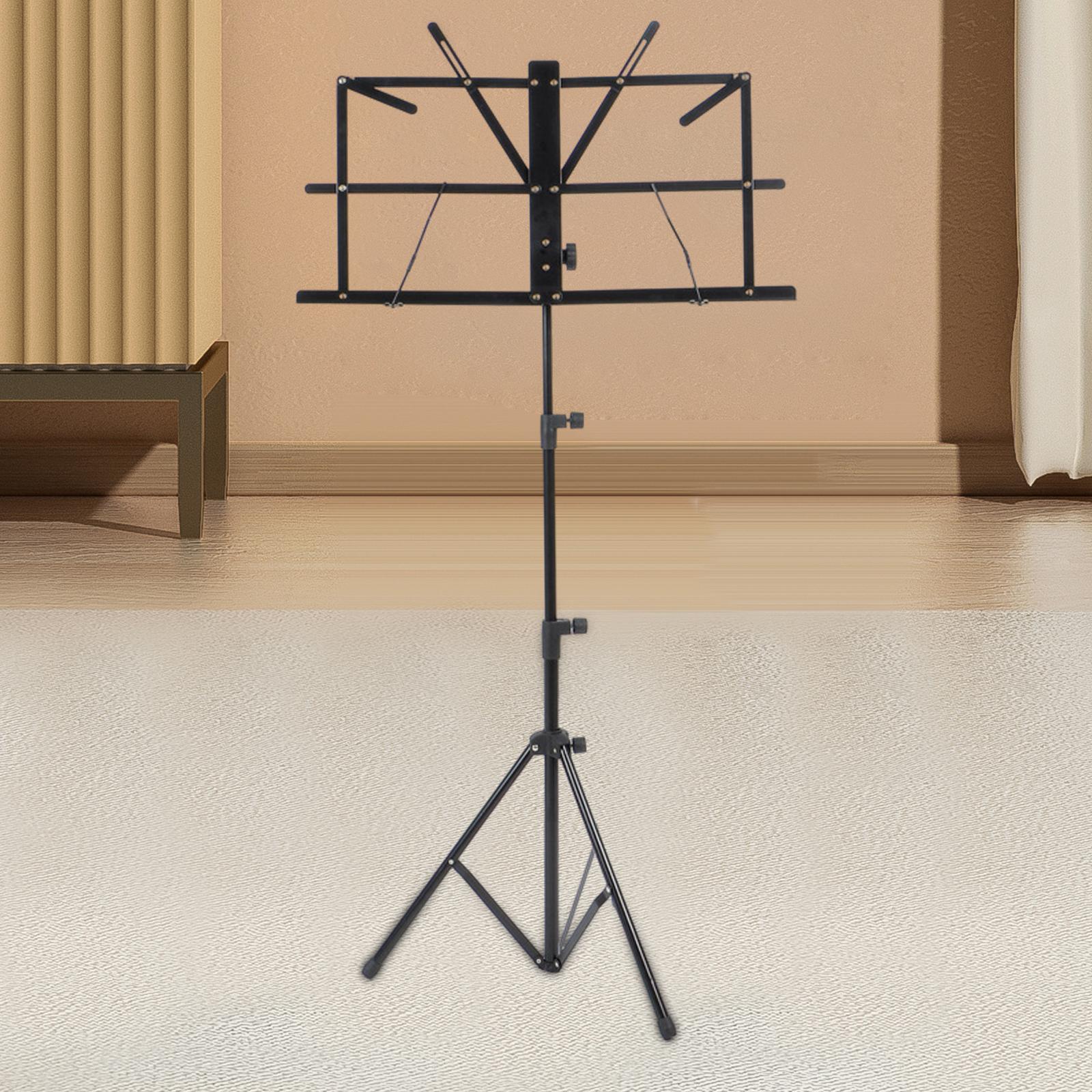 Music Sheet Clip Holder Professional Reinforced Lightweight Height Adjustable Music Stand Book Stand,