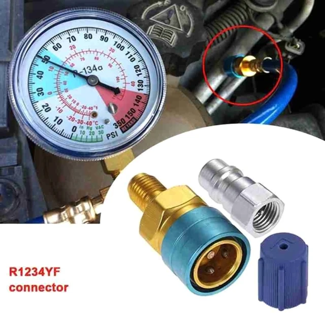 R1234yf to R134a Quick Coupler Adapter High Low Side Connector Conversion  for R1234yf Refrigerant System Charging Hose Fitting - AliExpress
