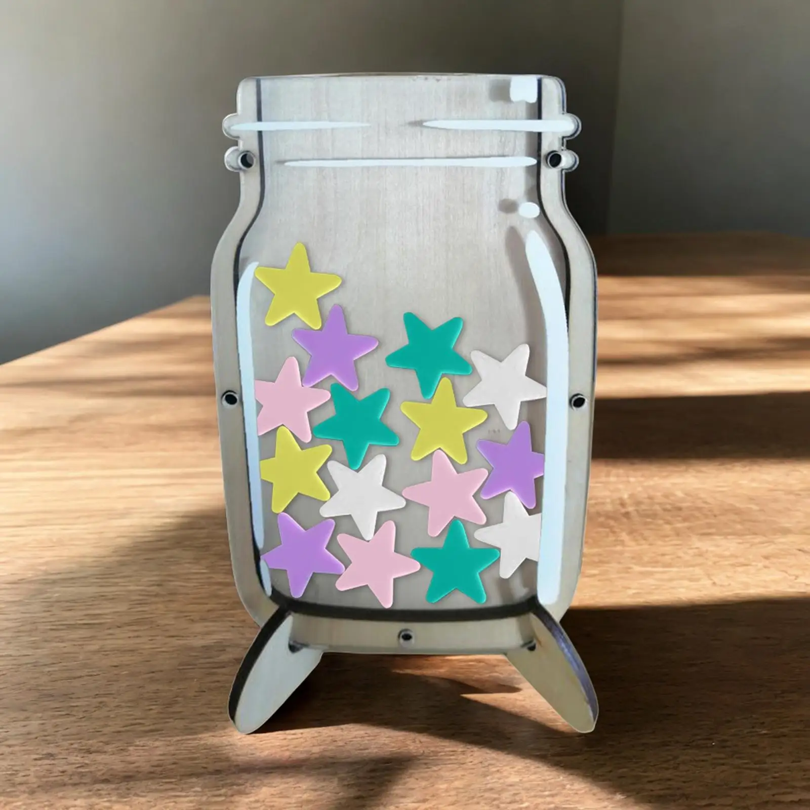 Wood Reward Jar Reward Board Children Motivational Reward Jar Positive Behavior Jar Kids Reward Chart for School Classroom Decor