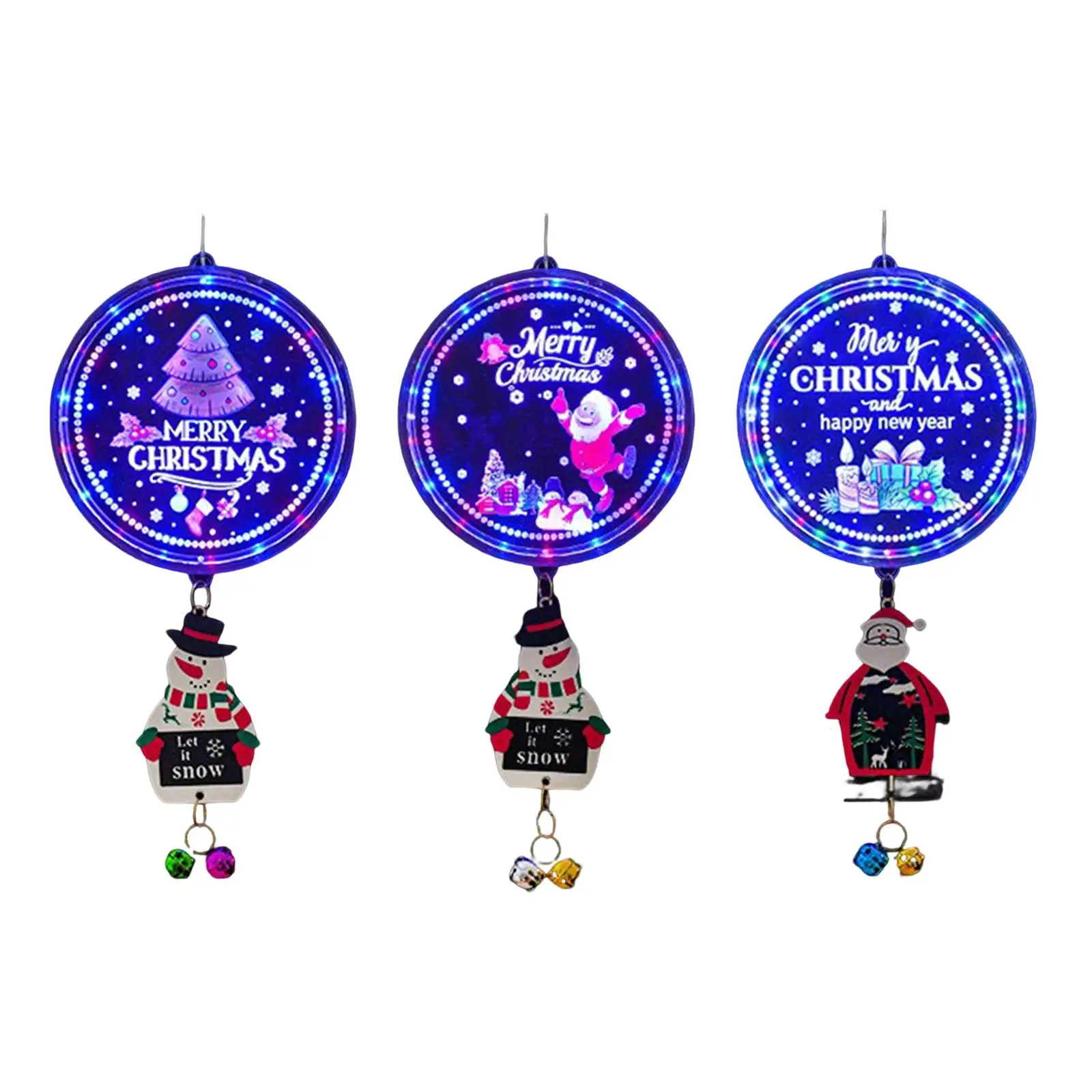 Christmas String Lights with Music Decoration, Christmas Hanging LED Lights,