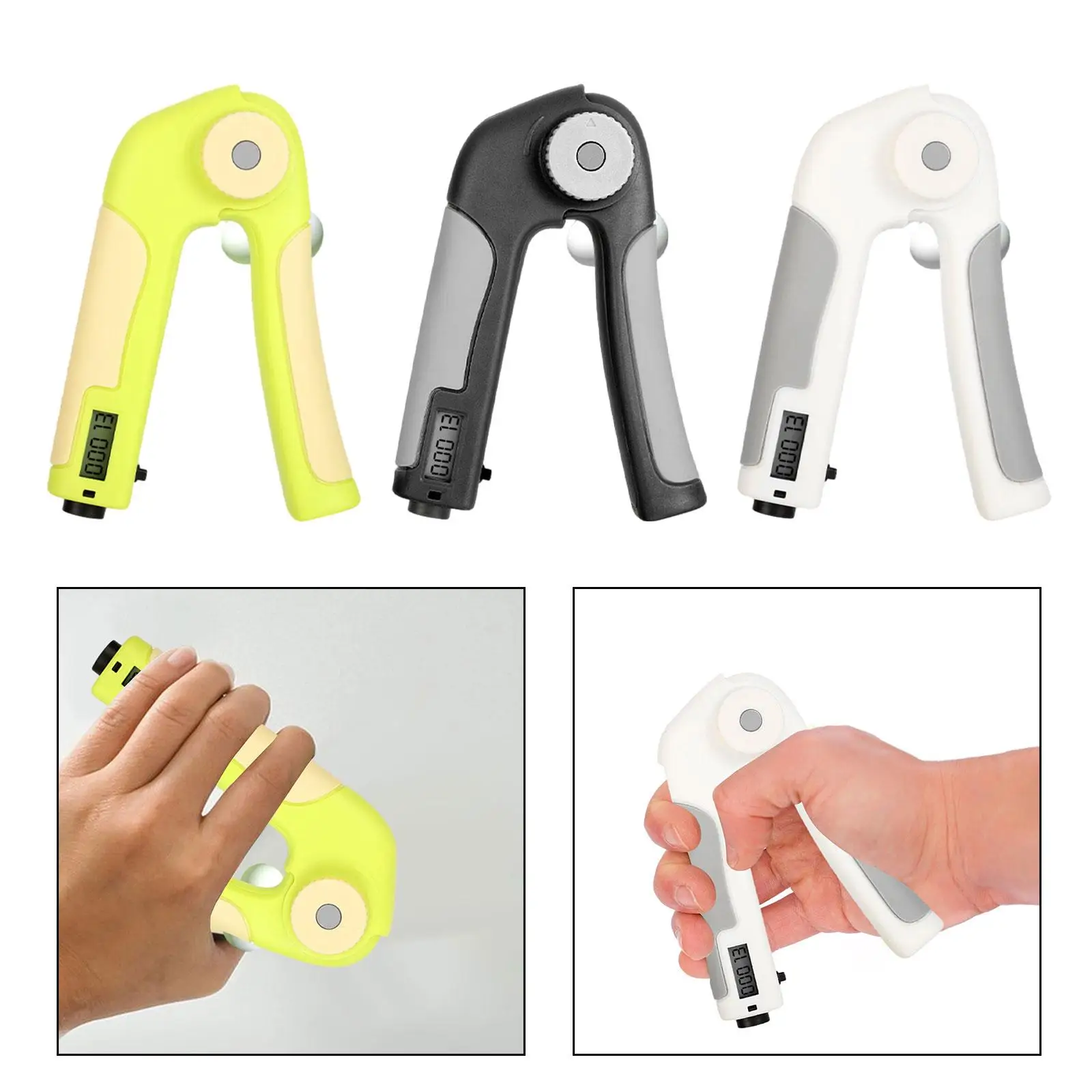 Finger Exerciser Hand Gripper Heavy Duty Gym Wrist Hand Grip Strengthener for Athletes Musician Pianists Rock Climbers Beginners