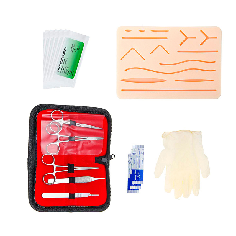 Best of Surgical Suture Training Kit Skin Operate Suture Practice Model Training Pad Scissors Tool Kit Teaching Equipment Reviews & Tips