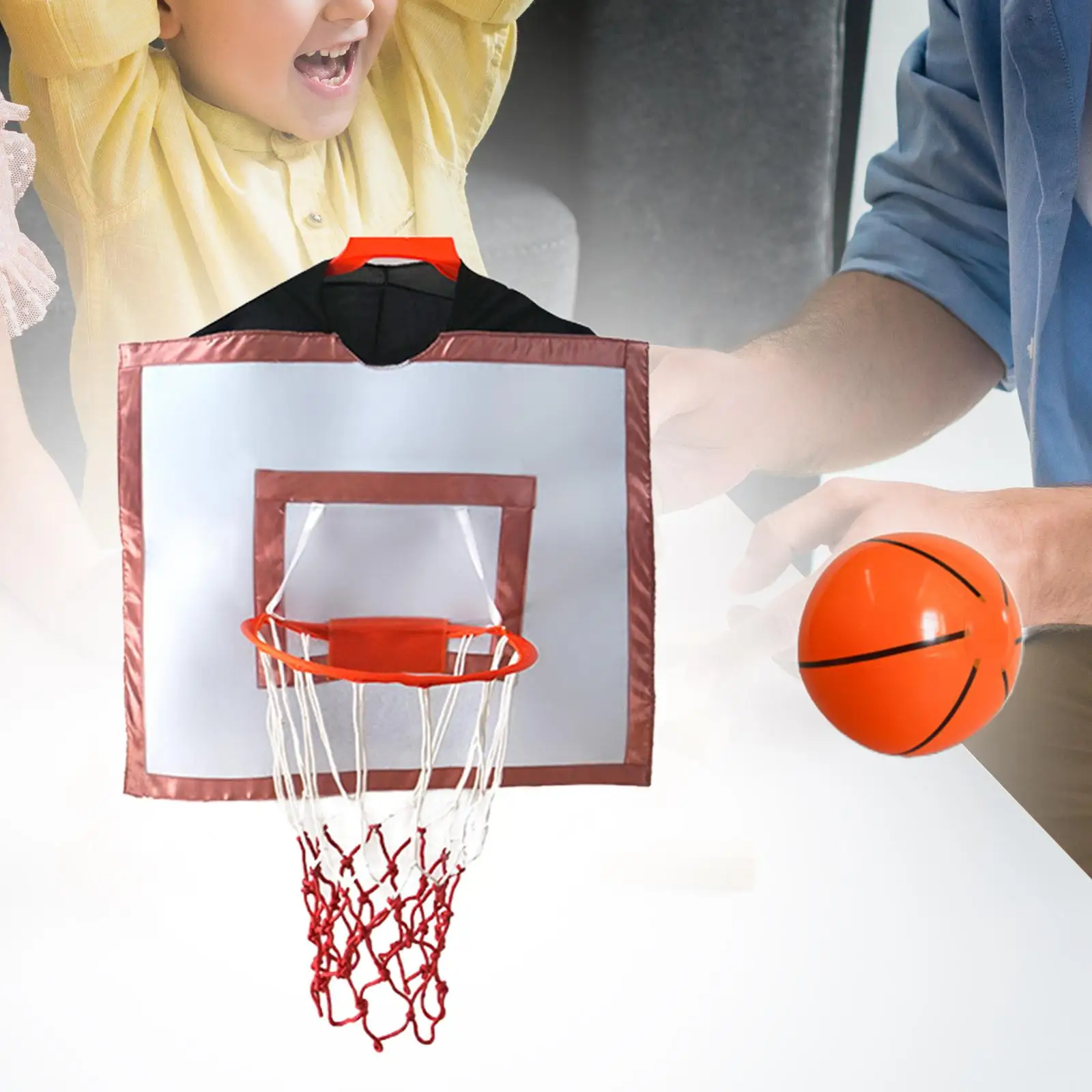 Wearable Basketball Hoop Costumes Backboard Toys Basketball Props for Boys Stage Performance Party Festival Children`s Day