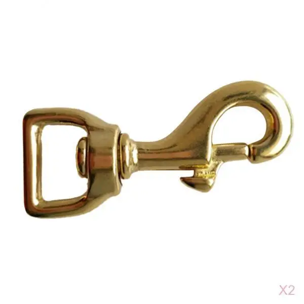 2pcs Heavy Duty Brass Swivel Eye Single End   for Scuba Diving