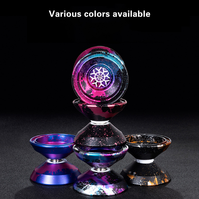 Yoyo Professional Magic Metal Yoyo With 10 Ball Bearing Alloy Aluminum High Speed Unresponsive Yoyo Classic Toys For Kids