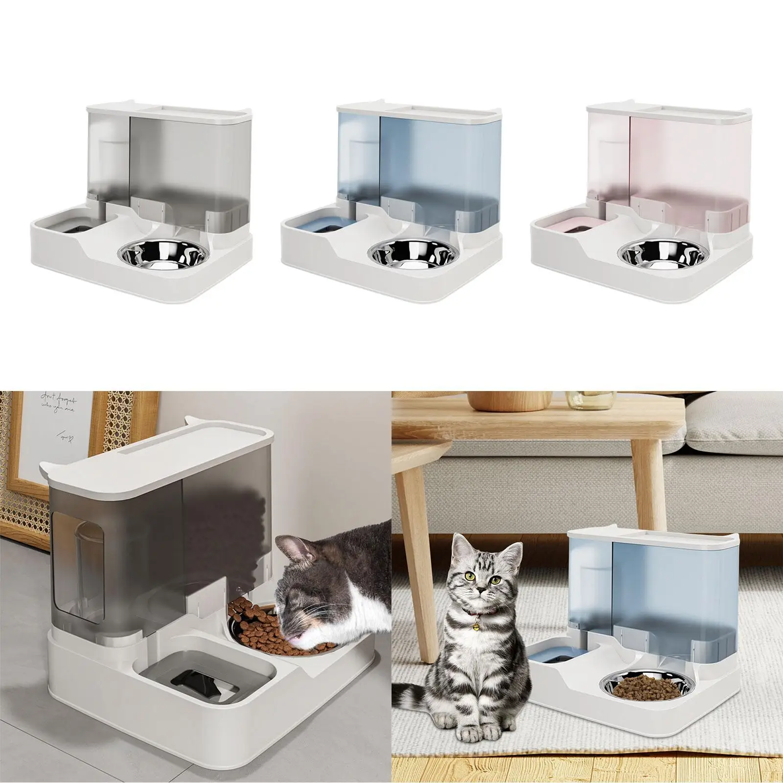Automatic Dog Water Dispenser Cat Feeder Practical Anti Overturning Dog Dish