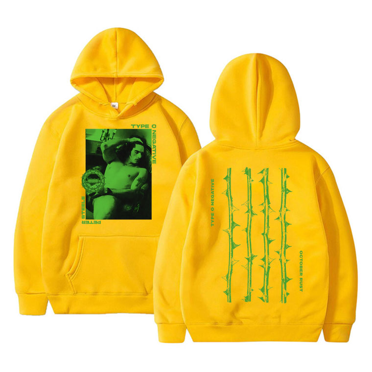 Typ O Negative Kunst Ästhetische Hoodie Männliche Mode Hohe Qualität Hoodies männer Retro Streetwear Männer Frauen Vintage Rock Sweatshirt – Detail 5
