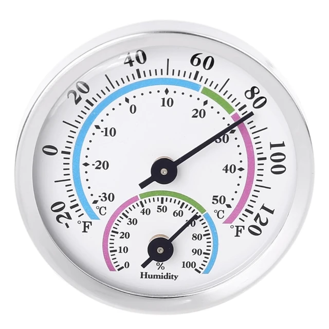 Indoor Outdoor Thermometer Round Large Wall Thermometer-Hygrometer  Waterproof 2022 New - AliExpress