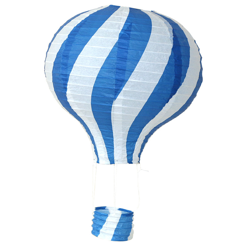 Description Picture 4 of item30cm Hot Air Balloon Park Amusement Park Shopping Mall Kindergarten Decoration Paper Lanterns Wedding Outdoor Folding Decoration