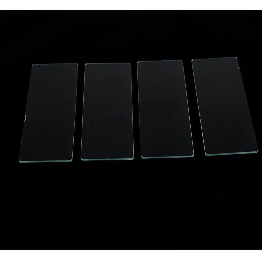 50 Pieces 75x25mm Square  Glass Slide Biology Experiment Supplies