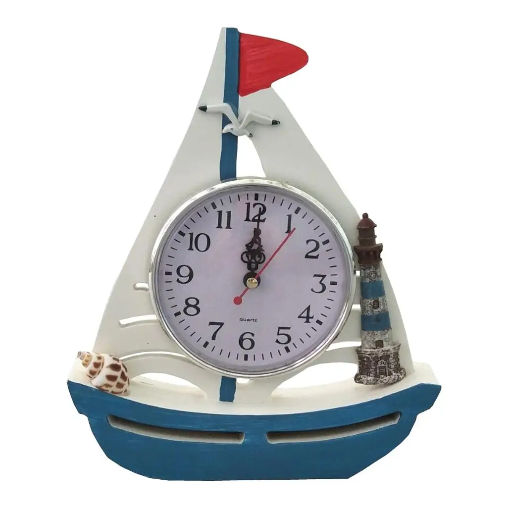 Mediterranean  Desktop Clock Clock Decorative Ornament  Clock for