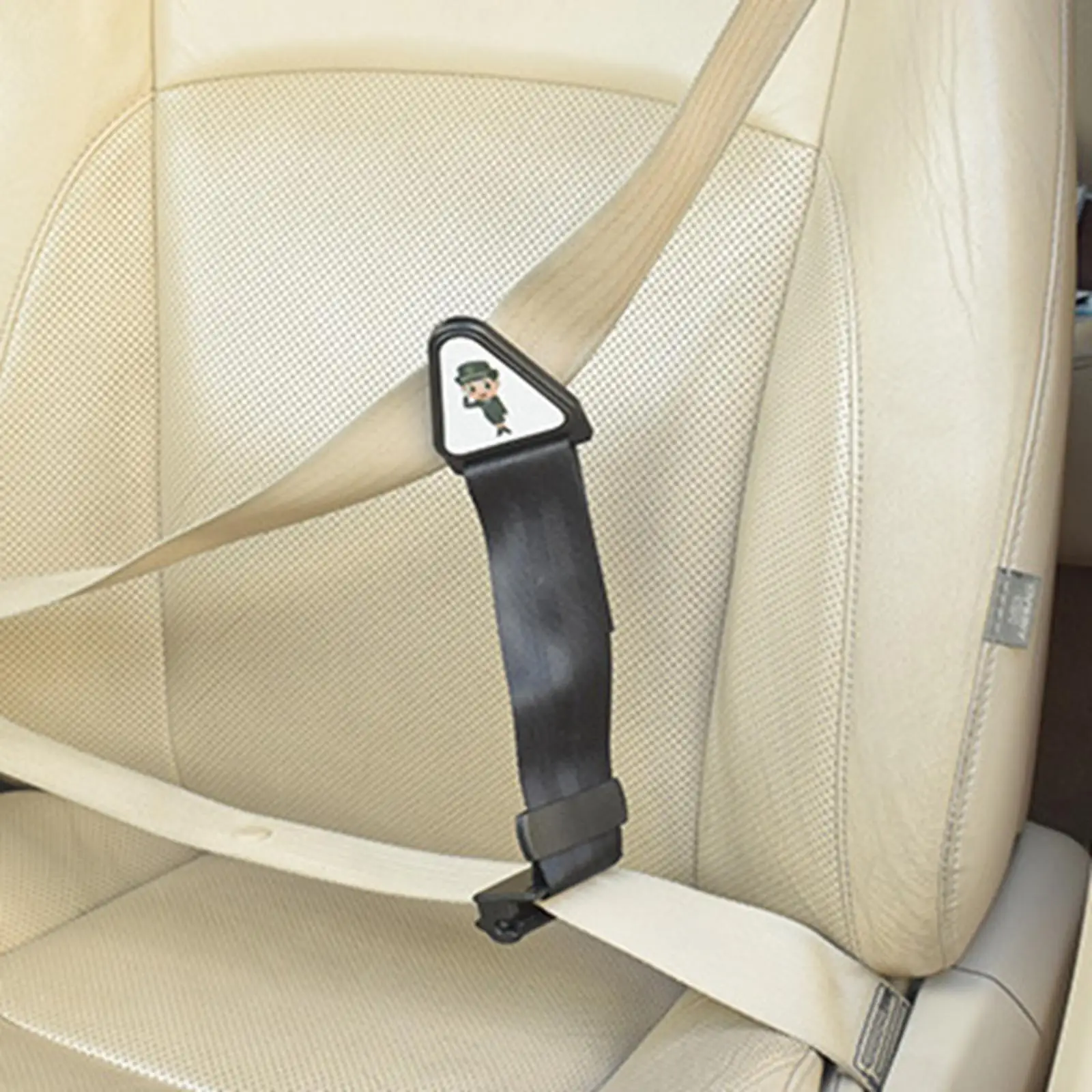 Childrens Seat Belt Adjuster Neck Strap Positioner Fits for 3-16 Year Kids