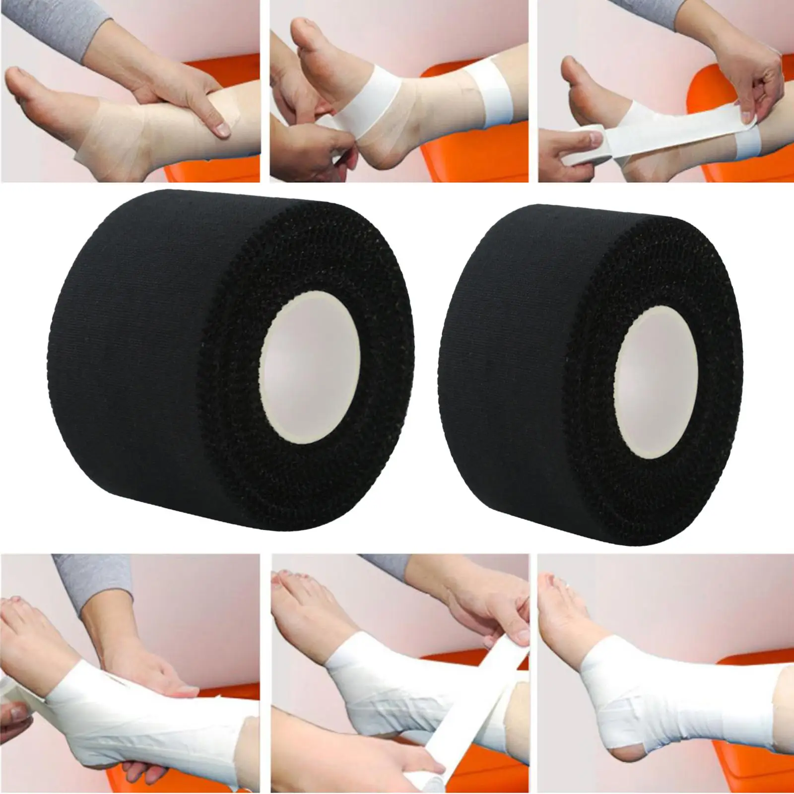 Elastic Cohesive Bandage Sports,Cotton Tape Self Adhesive Wrap for Training Tool Ankle Knee