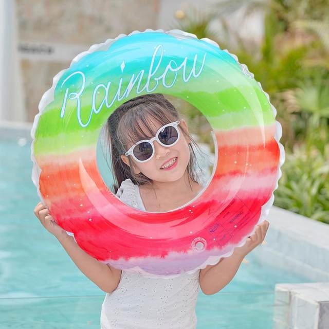 Lightweight Cute Sequins Design Outdoor Pool Floating Tube Water